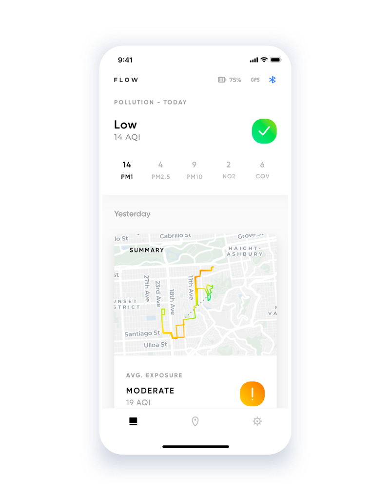 Flow, by Plume Labs The first smart air quality tracker